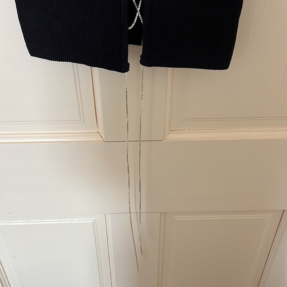 ZARA SEAMLESS RHINESTONE CROP TOP XS-S - Picture 8 of 9